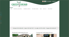 Desktop Screenshot of greenthumblandscaping.com